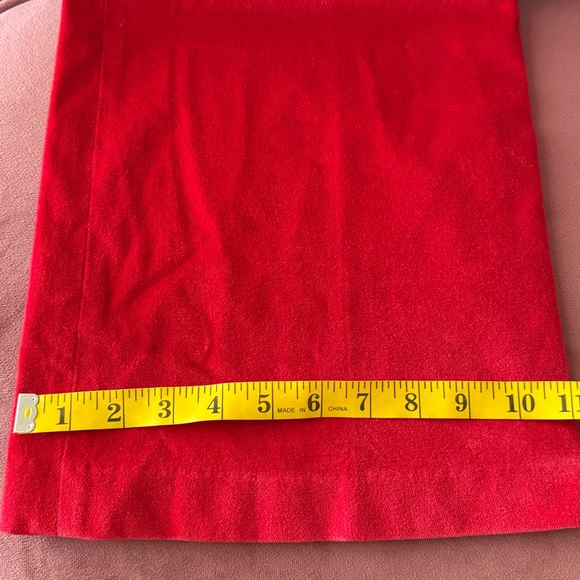 Smythe Velvet Wide Leg Trouser - Scarlet Red - Picture 10 of 11